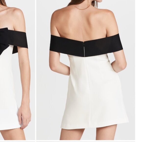 Self-Portrait Off Shoulder Bow Dress Mini - Picture 2 of 2